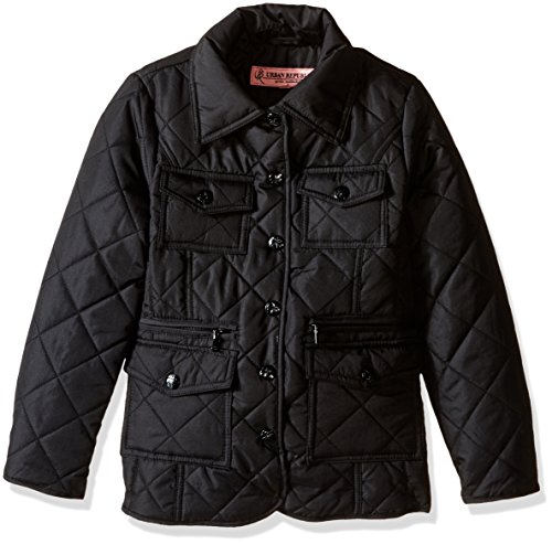 Urban Republic Womens Juniors THINFILL Quilt Long Jacket Stone M